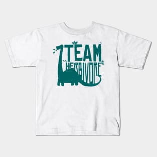 Vegan Team Herbivore Kids T-Shirt